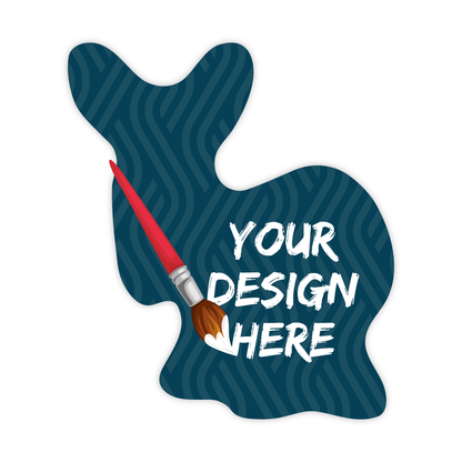 Custom Plastic 3" x 2.6" Animal Shape Cards