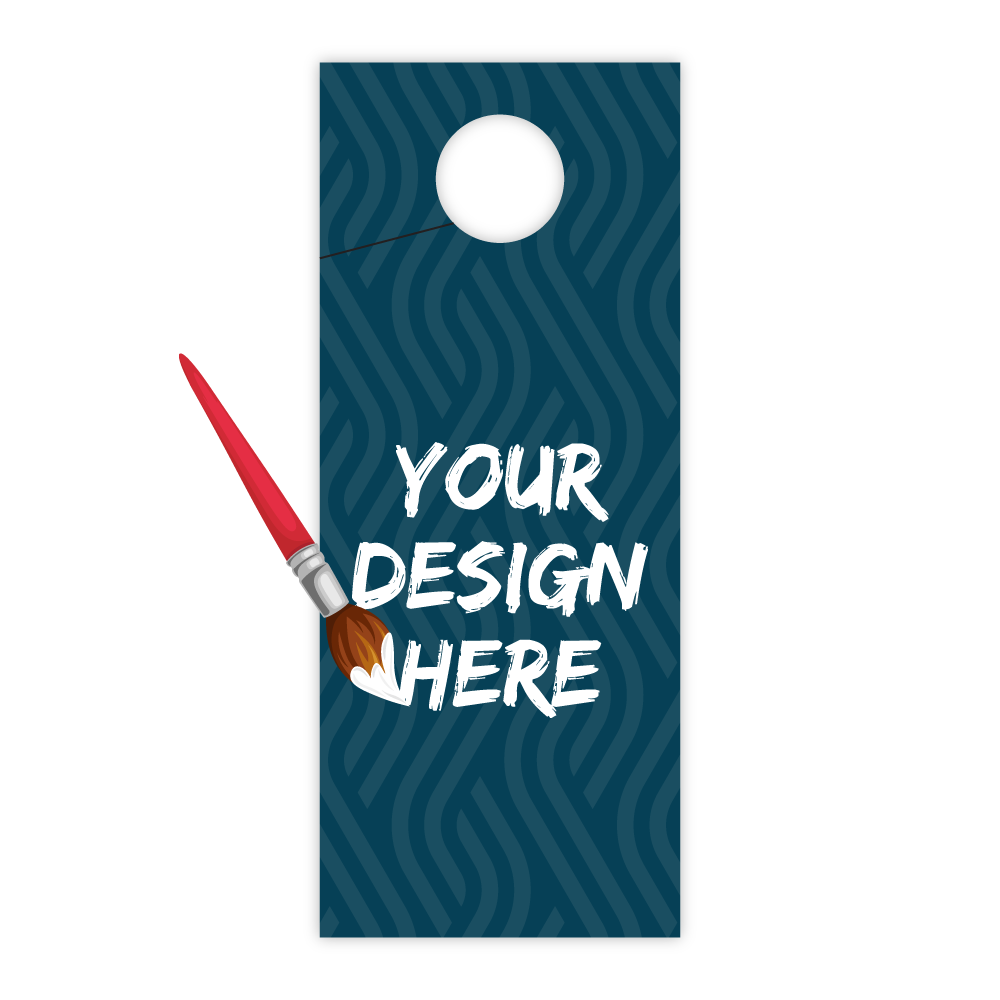 Custom Plastic 3.5" x 8.5" Door Hanger