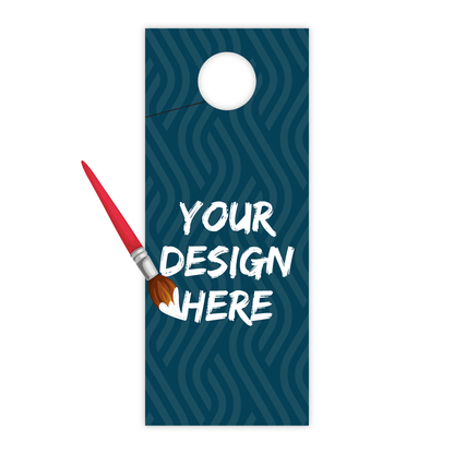 Custom Plastic 3.5" x 8.5" Door Hanger
