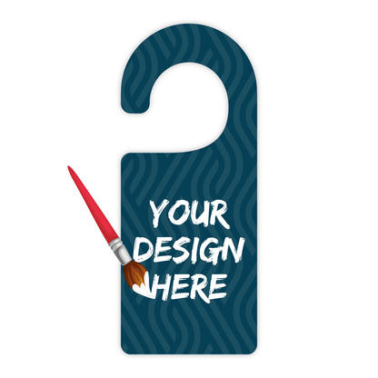 Custom Plastic 8.5" x 3.5" Door Hangers