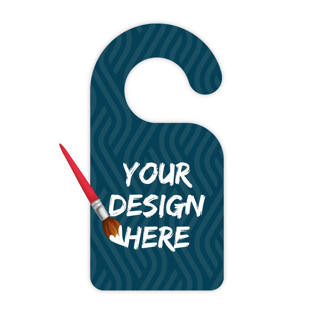 Custom Plastic 3" x 6" Door Hangers