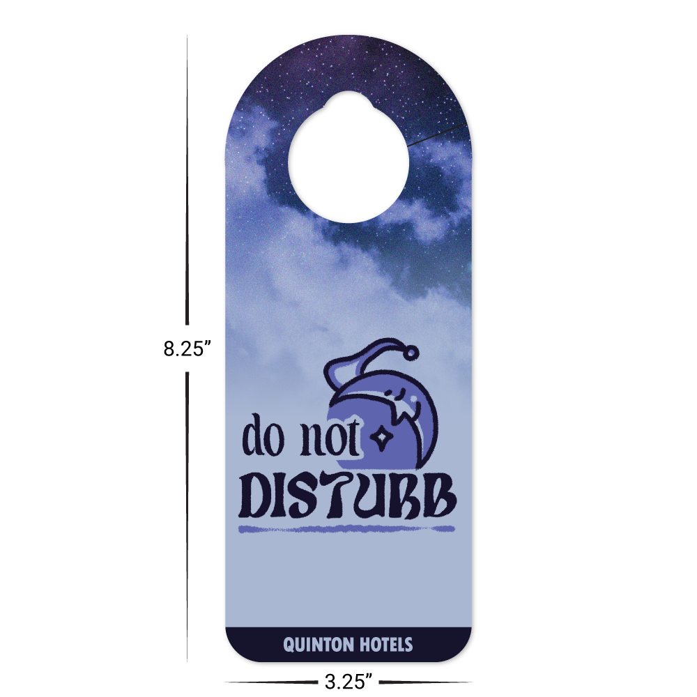 Custom Plastic 3.25" x 8.25" Slit Door Hanger