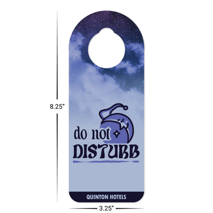 Custom Plastic 3.25" x 8.25" Slit Door Hanger