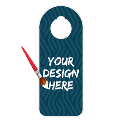Custom Plastic 3.25" x 8.25" Slit Door Hanger