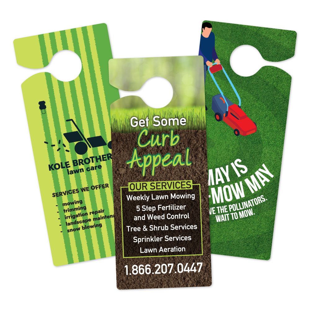 Custom Plastic 3.5" x 8.5" Open Slit Door Hangers