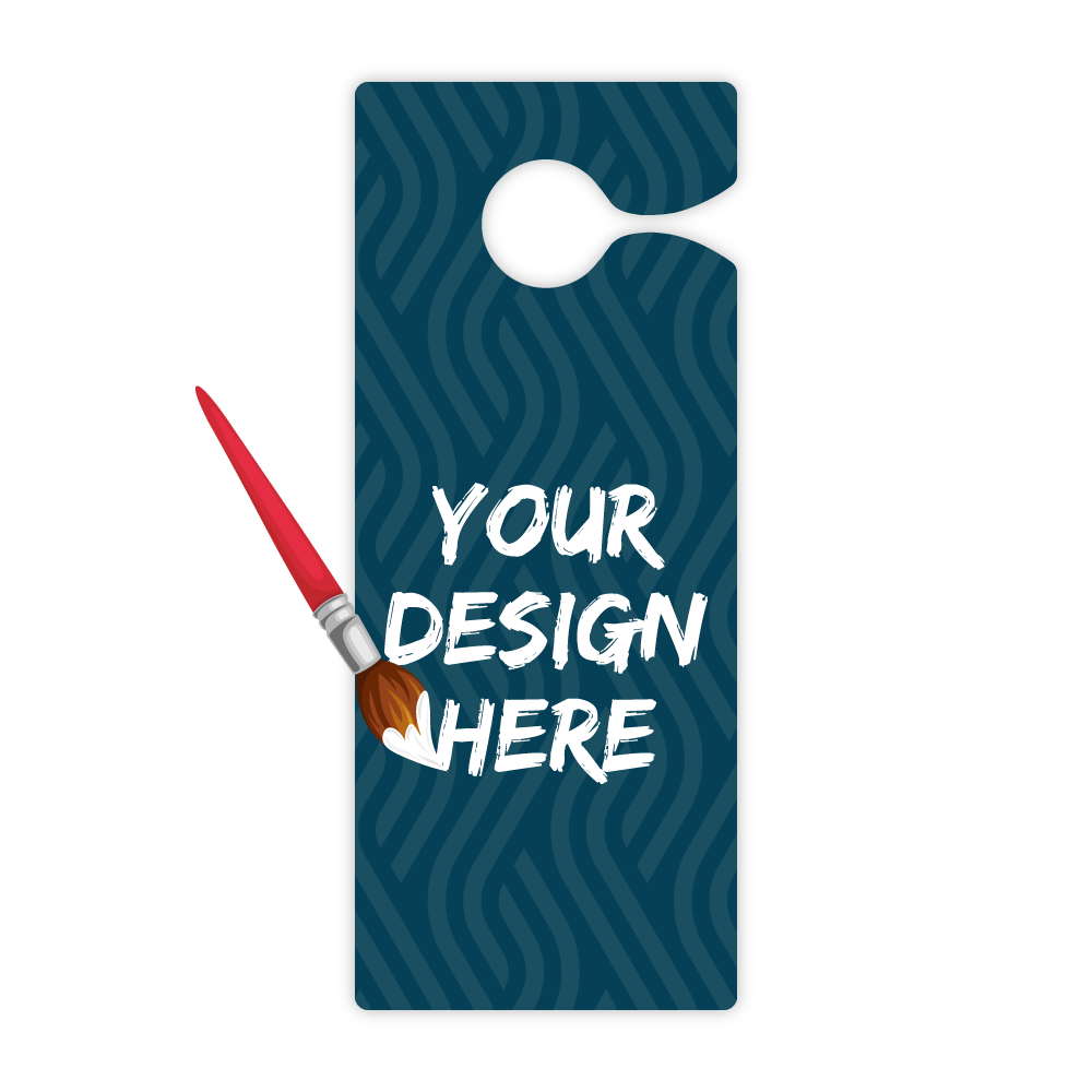 Custom Plastic 3.5" x 8.5" Open Slit Door Hangers