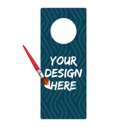 Custom Plastic 8.5" x 3.5" Door Hanger