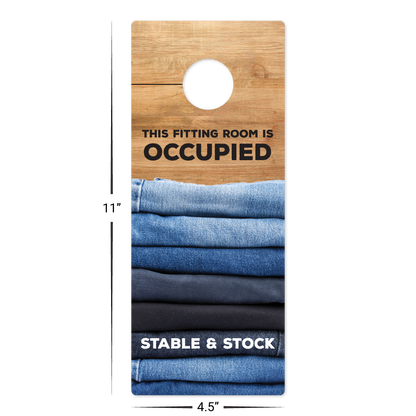 Custom Plastic Hangers - 4.5" x 11"