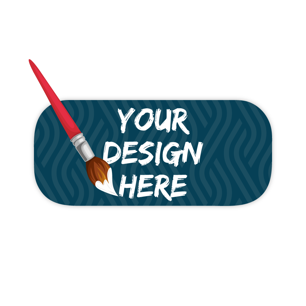Custom Plastic 3.375" x 1.5" Extra Rounded Cards