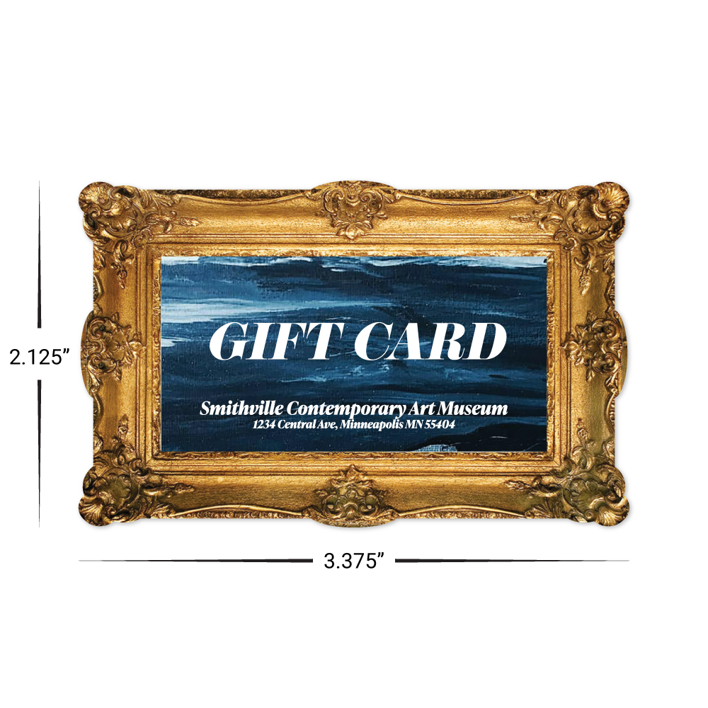 Custom Plastic 3.375" x 2.125" Fancy Frame Cards