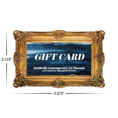Custom Plastic 3.375" x 2.125" Fancy Frame Cards