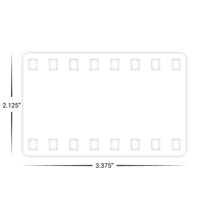 Custom Plastic 3.375" x 2.125" Film Strip Cards