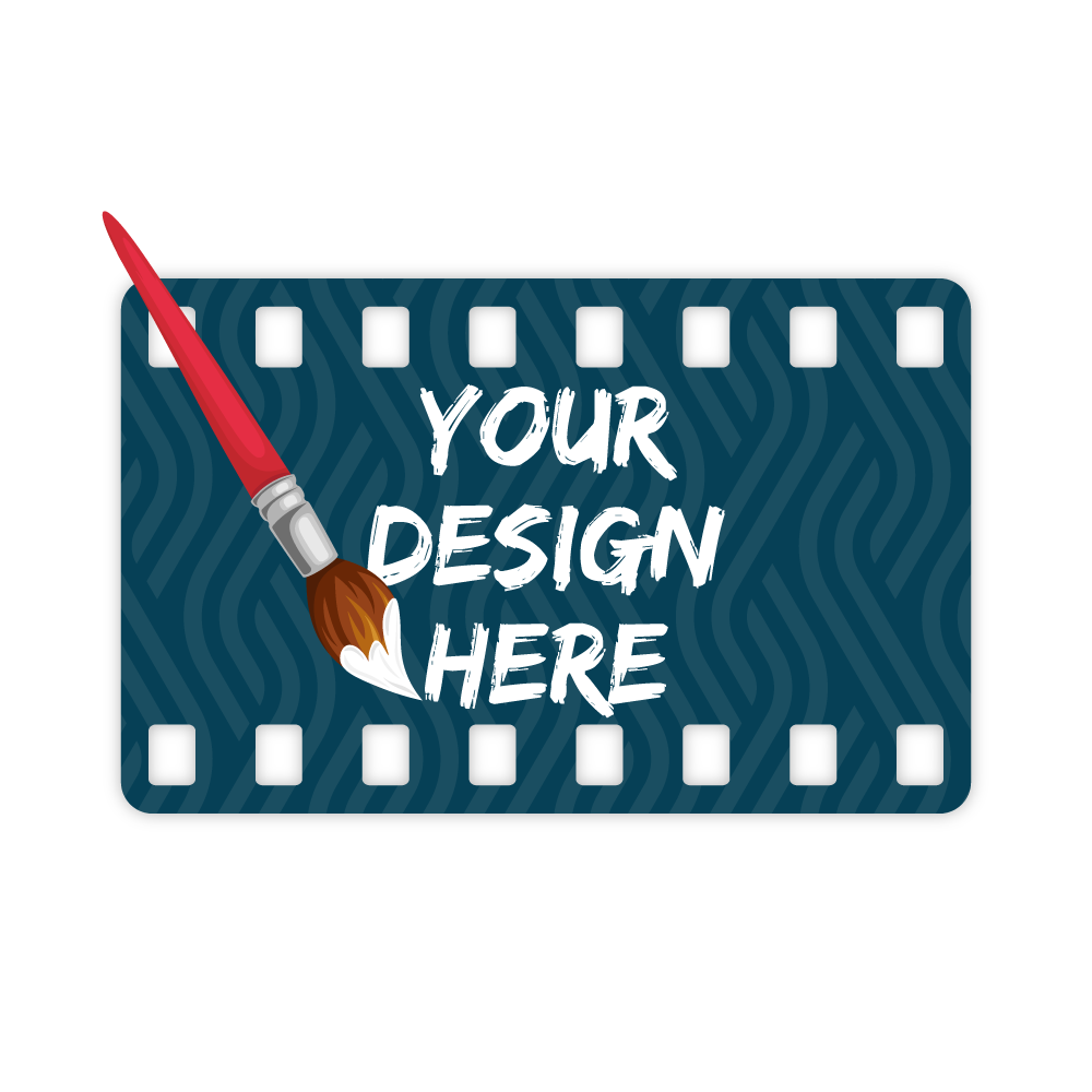 Custom Plastic 3.375" x 2.125" Film Strip Cards