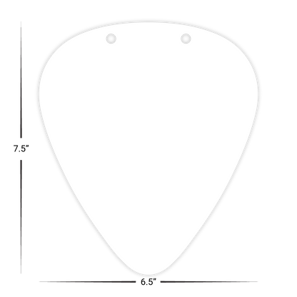 Custom Guitar Pick Menu/Signage - 7.5" x 6.5"