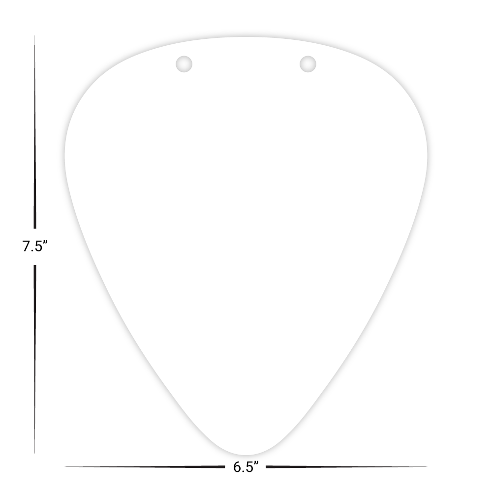 Custom Guitar Pick Menu/Signage - 7.5