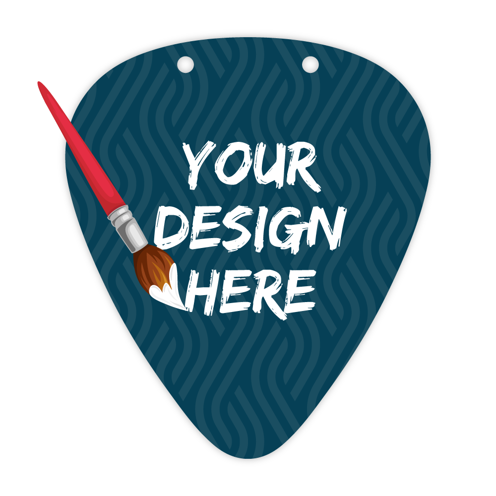 Custom Guitar Pick Menu/Signage - 7.5