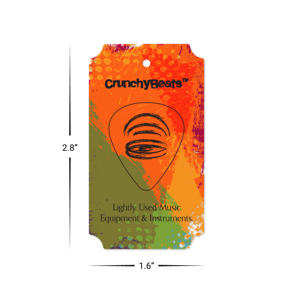 Custom Plastic 2.8" x 1.6" Punch-Out Guitar Pick Combo Cards
