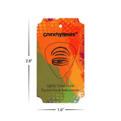 Custom Plastic 2.8" x 1.6" Punch-Out Guitar Pick Combo Cards