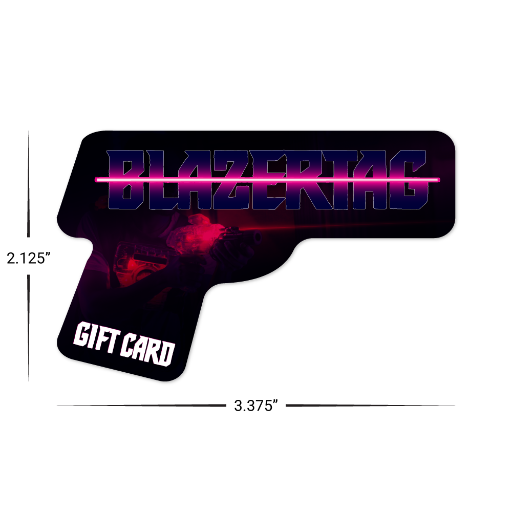 Custom Plastic 3.375" x 2.125" Pistol Cards
