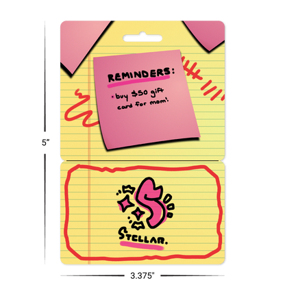 Gift Cards with Breakaway Hanger
