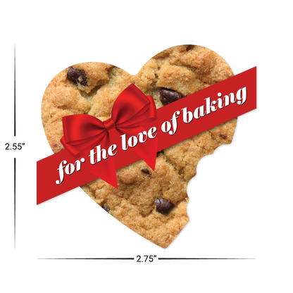 Custom Plastic 2.75" x 2.55" Heart with Bite Shape Cards