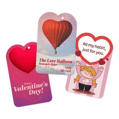 Custom Plastic 3.2" x 2" Two Bump Key Tags