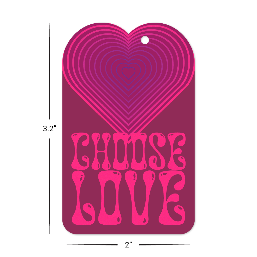 Custom Plastic 3.2" x 2" Two Bump Key Tags