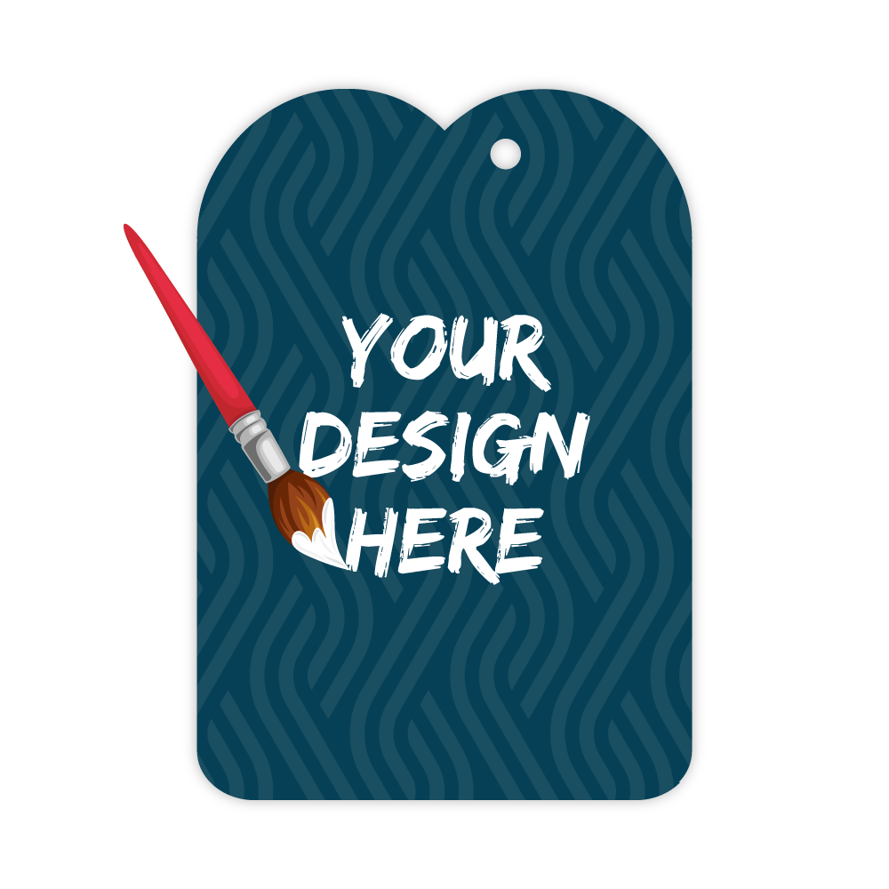 Custom Plastic 2.45" x 2.4" Two Bump Tags