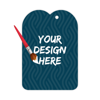 Custom Plastic 2.45" x 2.4" Two Bump Tags