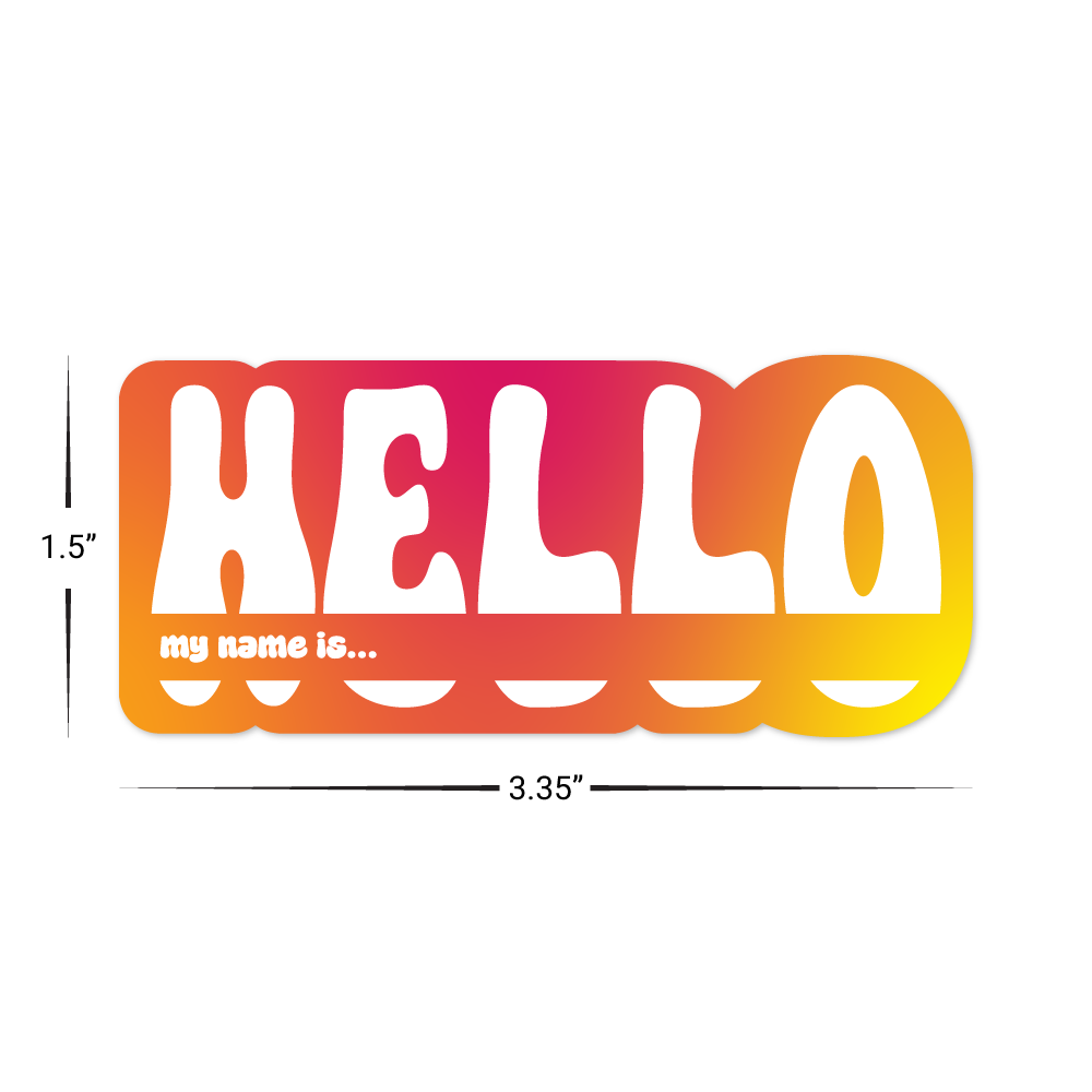 Custom Plastic 3.35" x 1.5" HERO Shape Cards