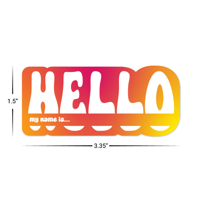 Custom Plastic 3.35" x 1.5" HERO Shape Cards