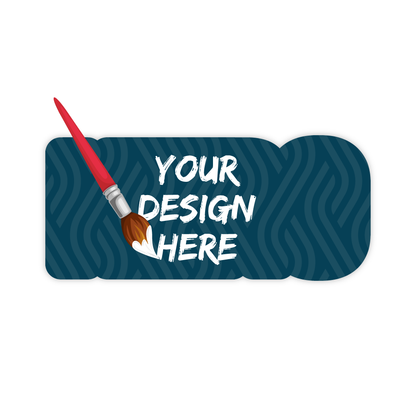 Custom Plastic 3.35" x 1.5" HERO Shape Cards