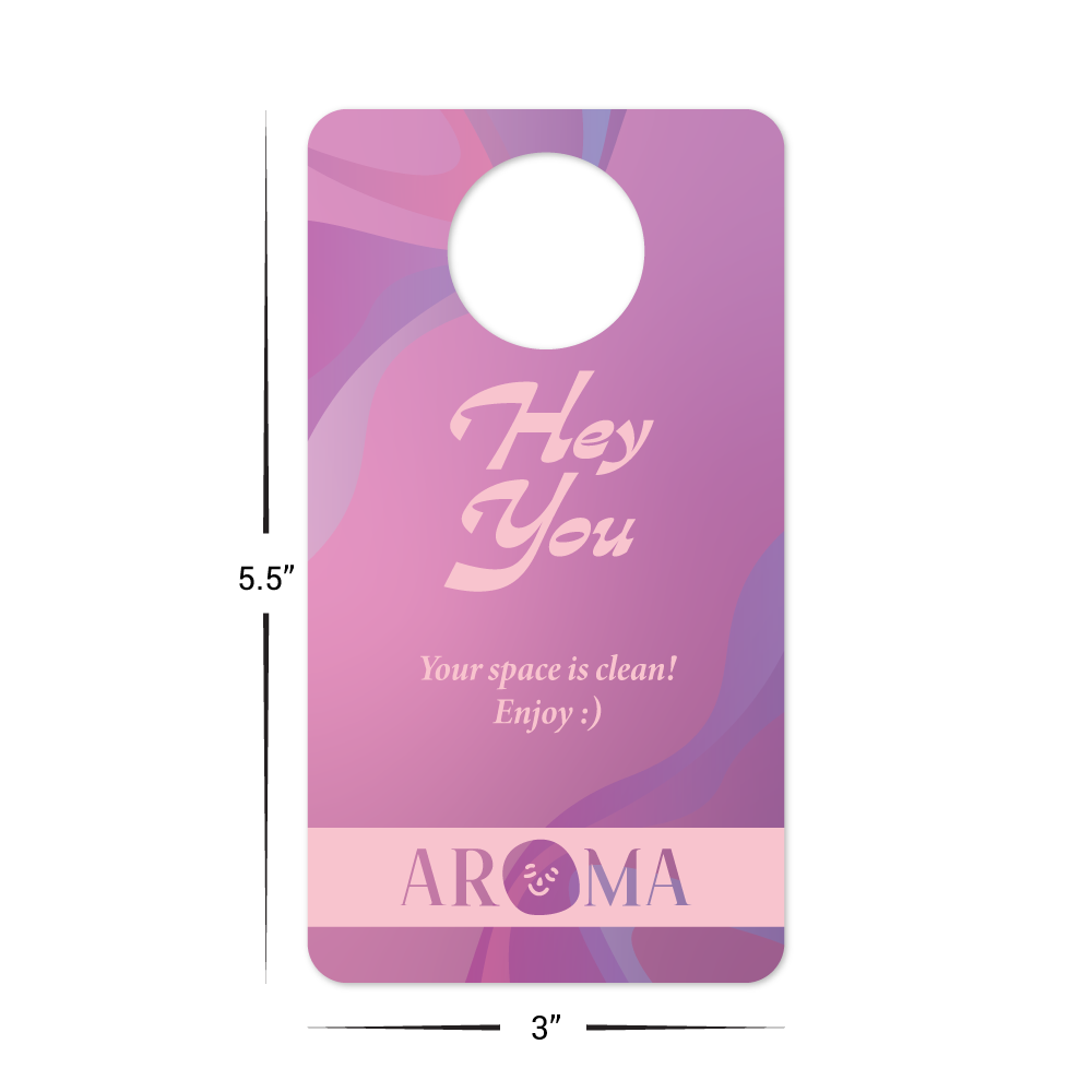 Custom Plastic 5.5" x 3" with 1.25" Hole Hanger