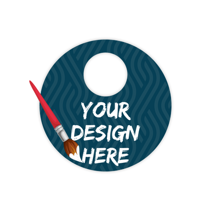 Custom Plastic 2.25" Circle Cards with Large Hole