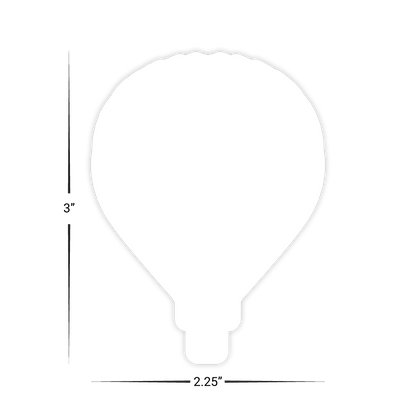 Custom Plastic 3" x 2.25" Hot Air Balloon Shape Cards