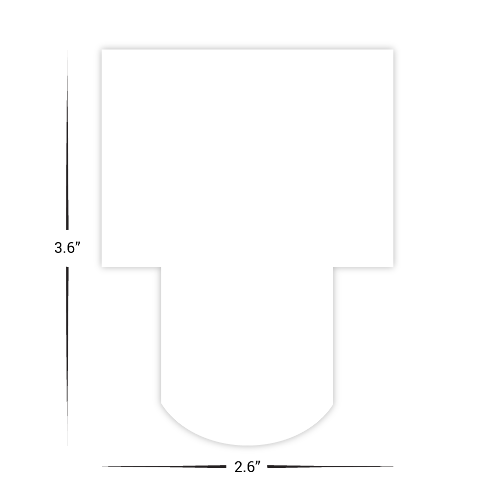Custom Plastic 2.65" x 3.6" Door Insert Hotel Cards