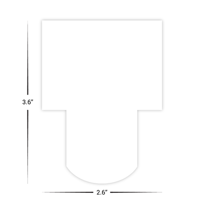 Custom Plastic 2.65" x 3.6" Door Insert Hotel Cards