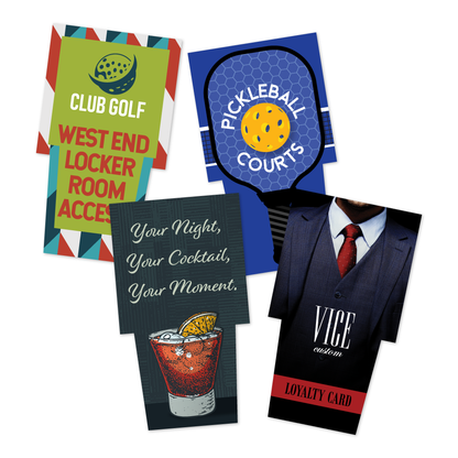 Custom Plastic 5.5" x 3.125" Hotel Door Card