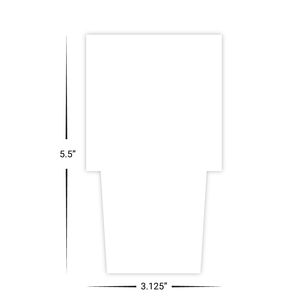 Custom Plastic 5.5" x 3.125" Hotel Door Card