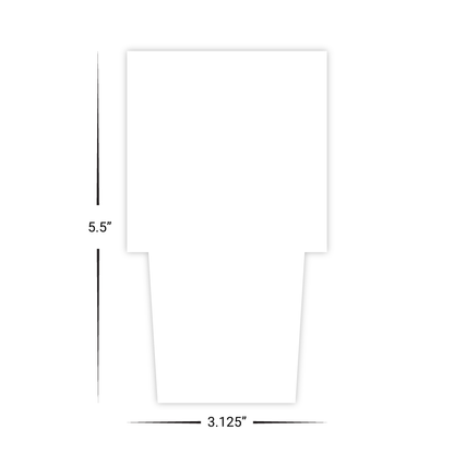 Custom Plastic 5.5" x 3.125" Hotel Door Card
