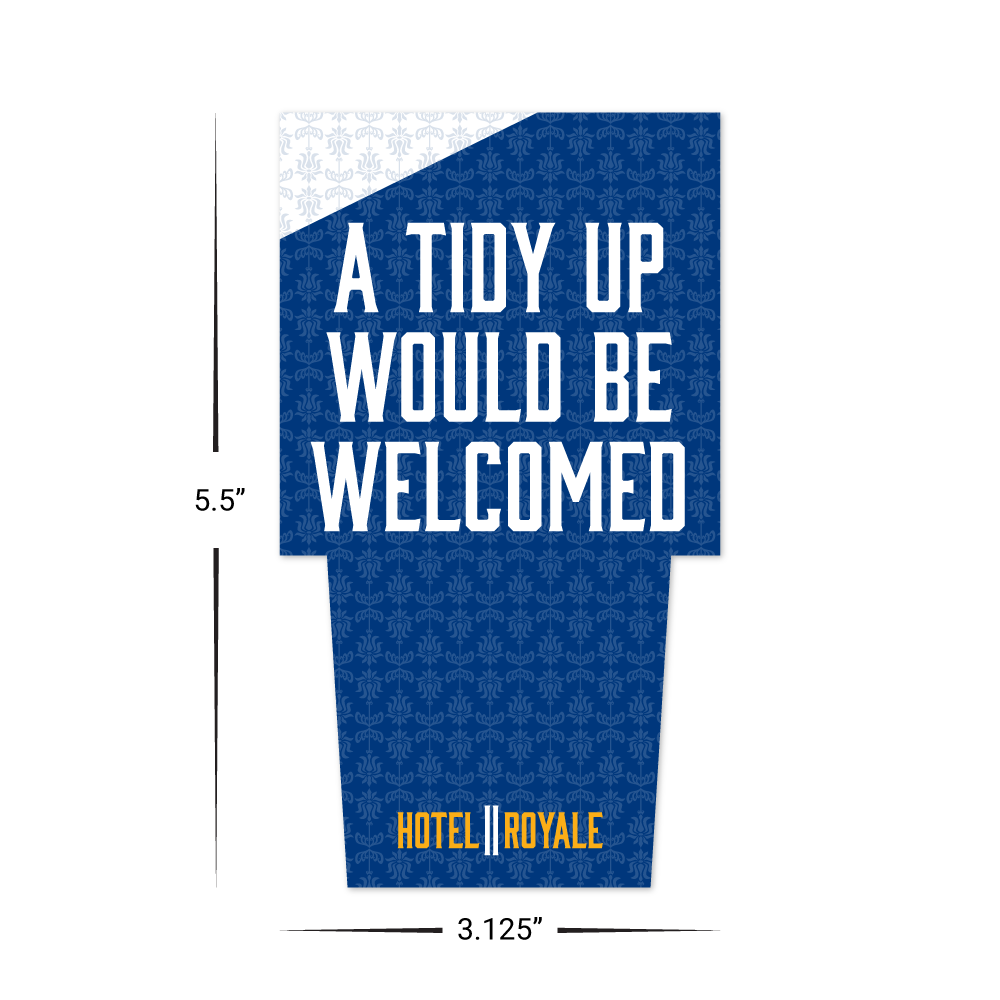 Custom Plastic 5.5" x 3.125" Hotel Door Card