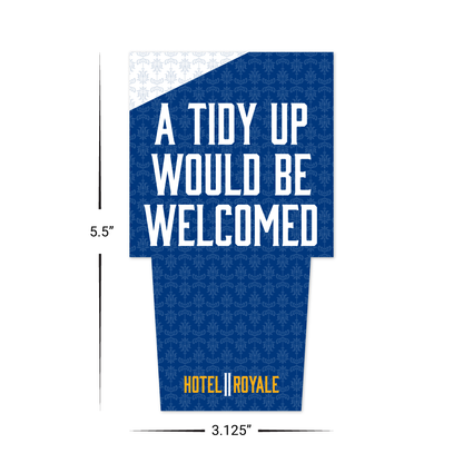 Custom Plastic 5.5" x 3.125" Hotel Door Card