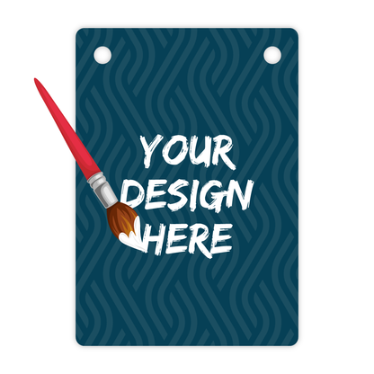 Custom Plastic 3.15" x 4.5" 2 Hole Badge