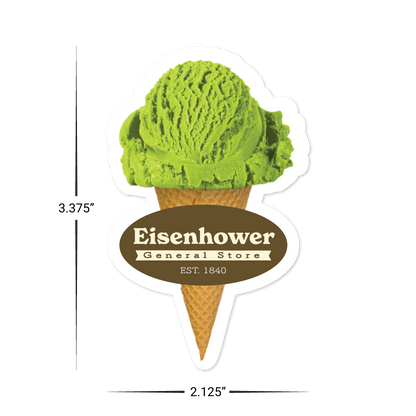 Custom Plastic 3.375" x 2.125" Ice Cream Cone Cards