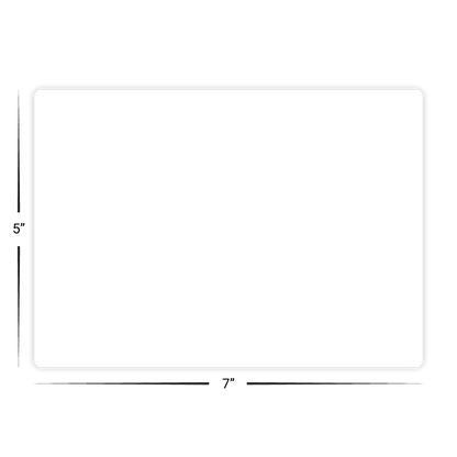 Custom Plastic 5" x 7" Rectangle Signage