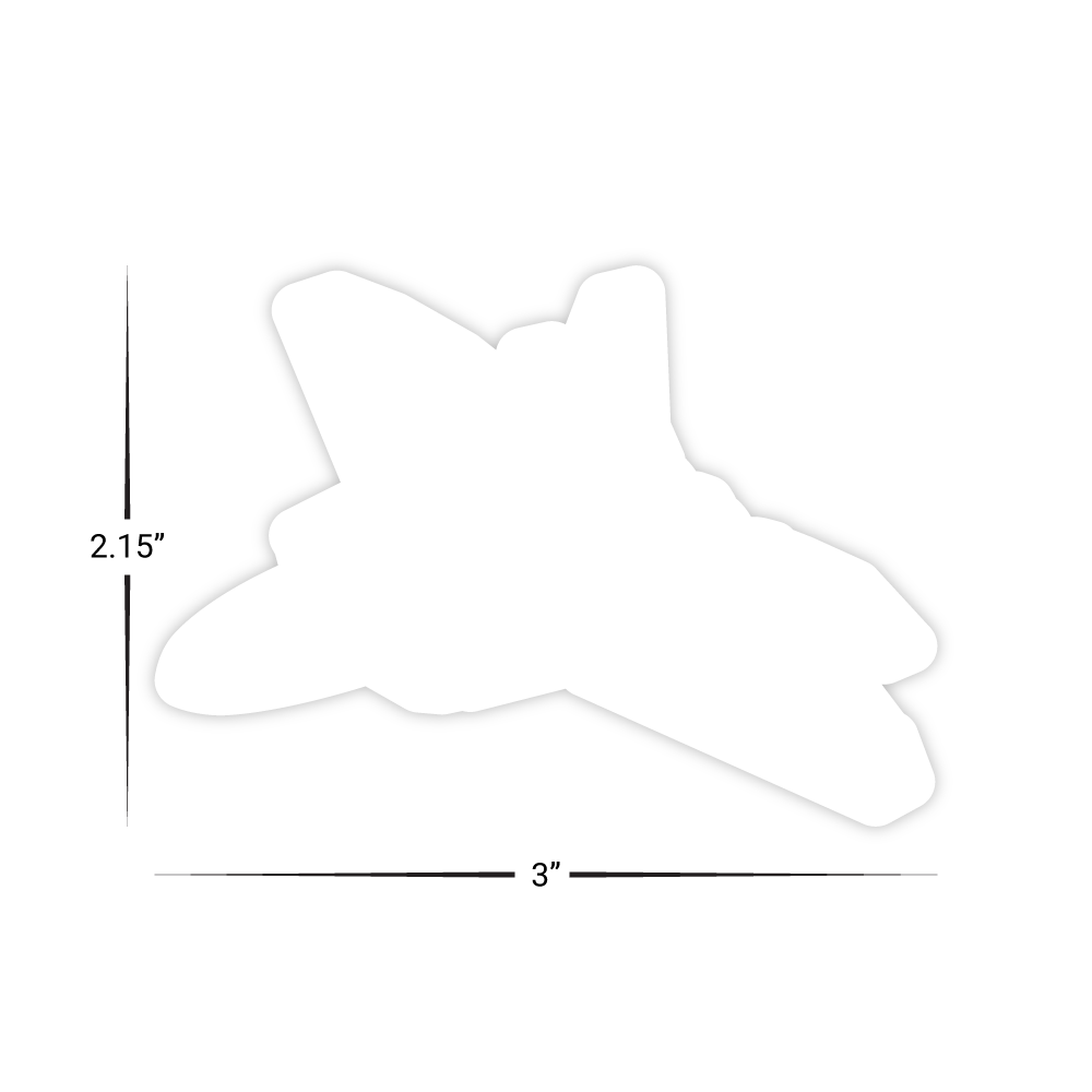 Custom Plastic 3" x 2.15" Jet Cards