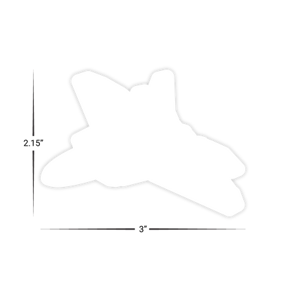 Custom Plastic 3" x 2.15" Jet Cards