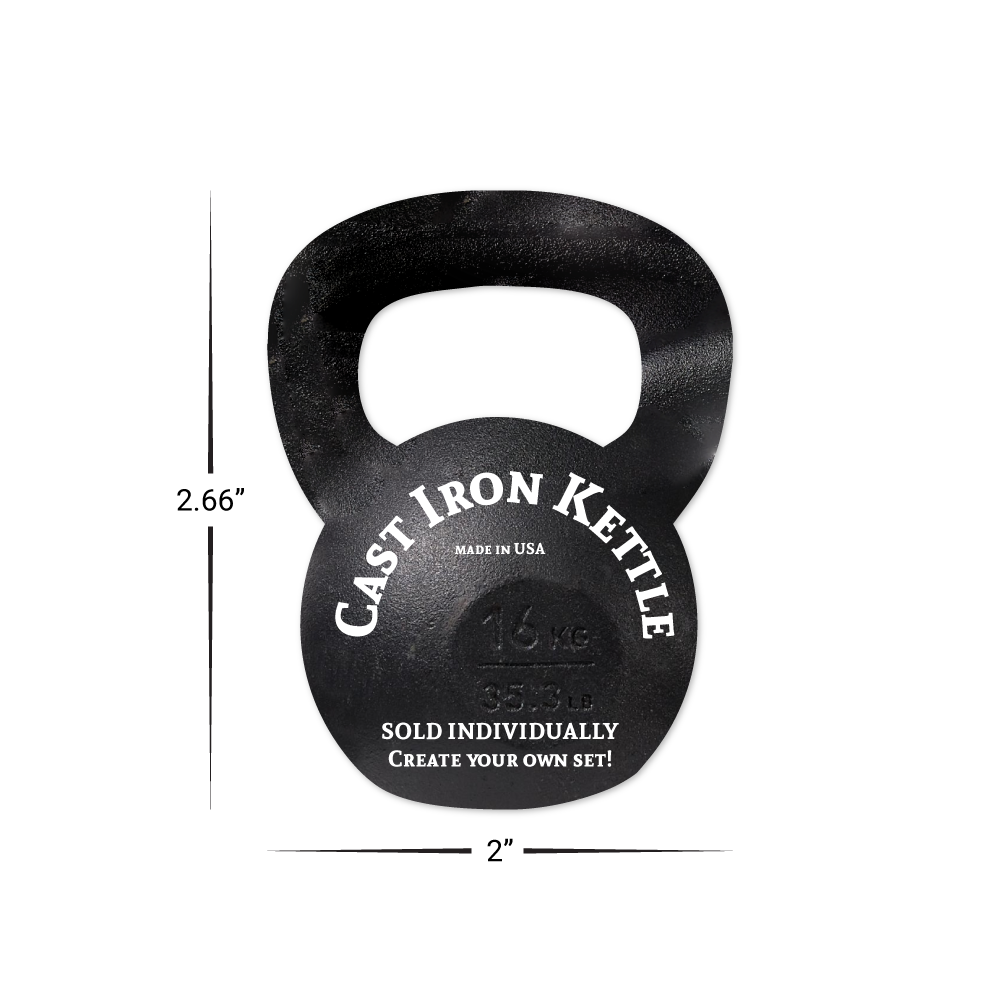 Custom Plastic 2.66" x 2" Kettlebell Key Tags