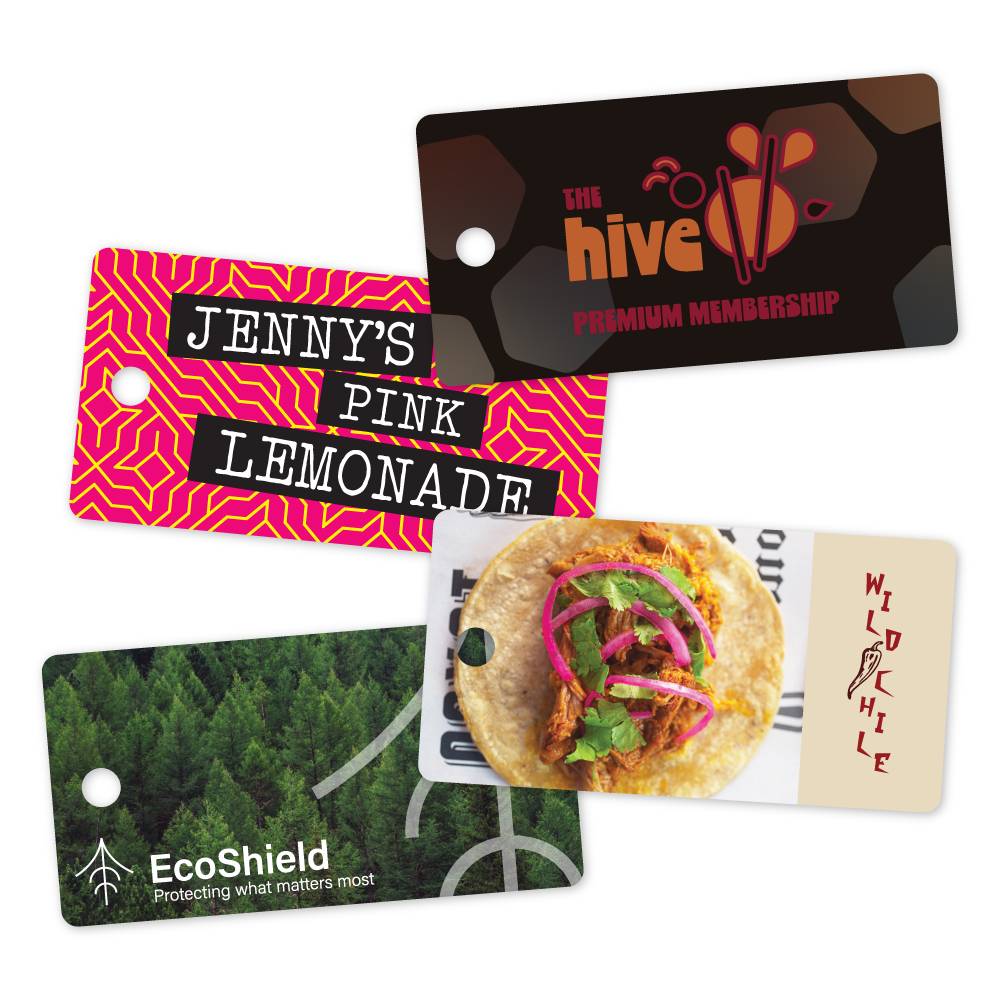 Custom Plastic 2.5" x 1.3" Key Tags