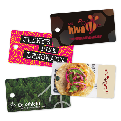 Custom Plastic 2.5" x 1.3" Key Tags